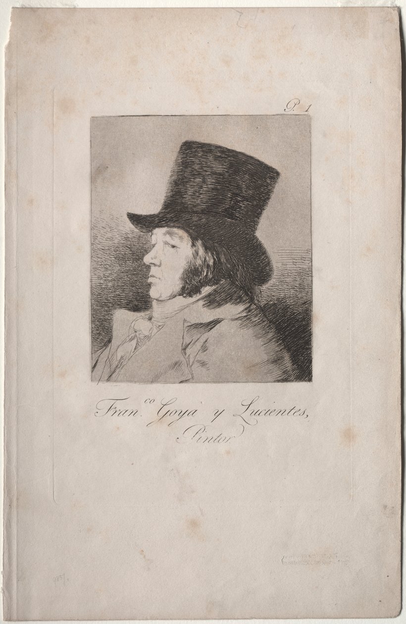 The Caprichos: Porträtt av Goya av Francisco de Goya