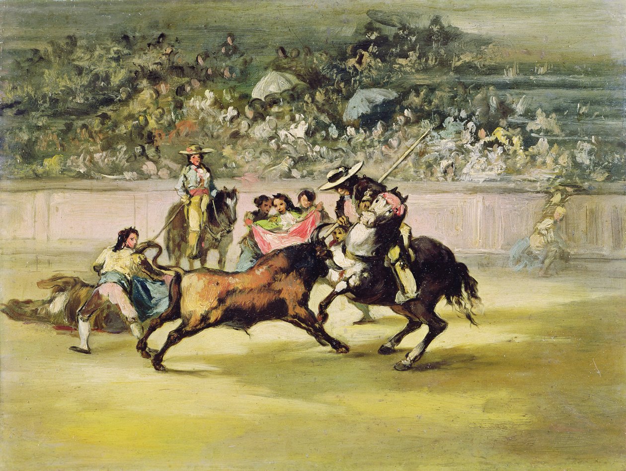 Den modiga Randon i strid med en tjur av Francisco de Goya