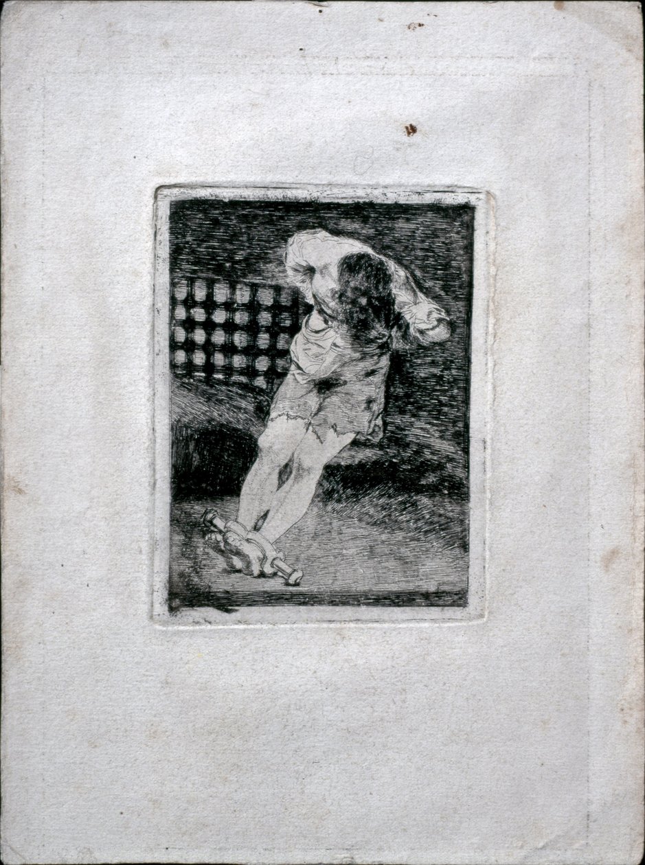 Förvaring av en brottsling kräver inte tortyr, c. 1810 av Francisco de Goya