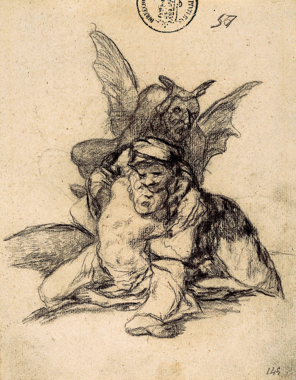 Djävulen samlar dem av Francisco de Goya