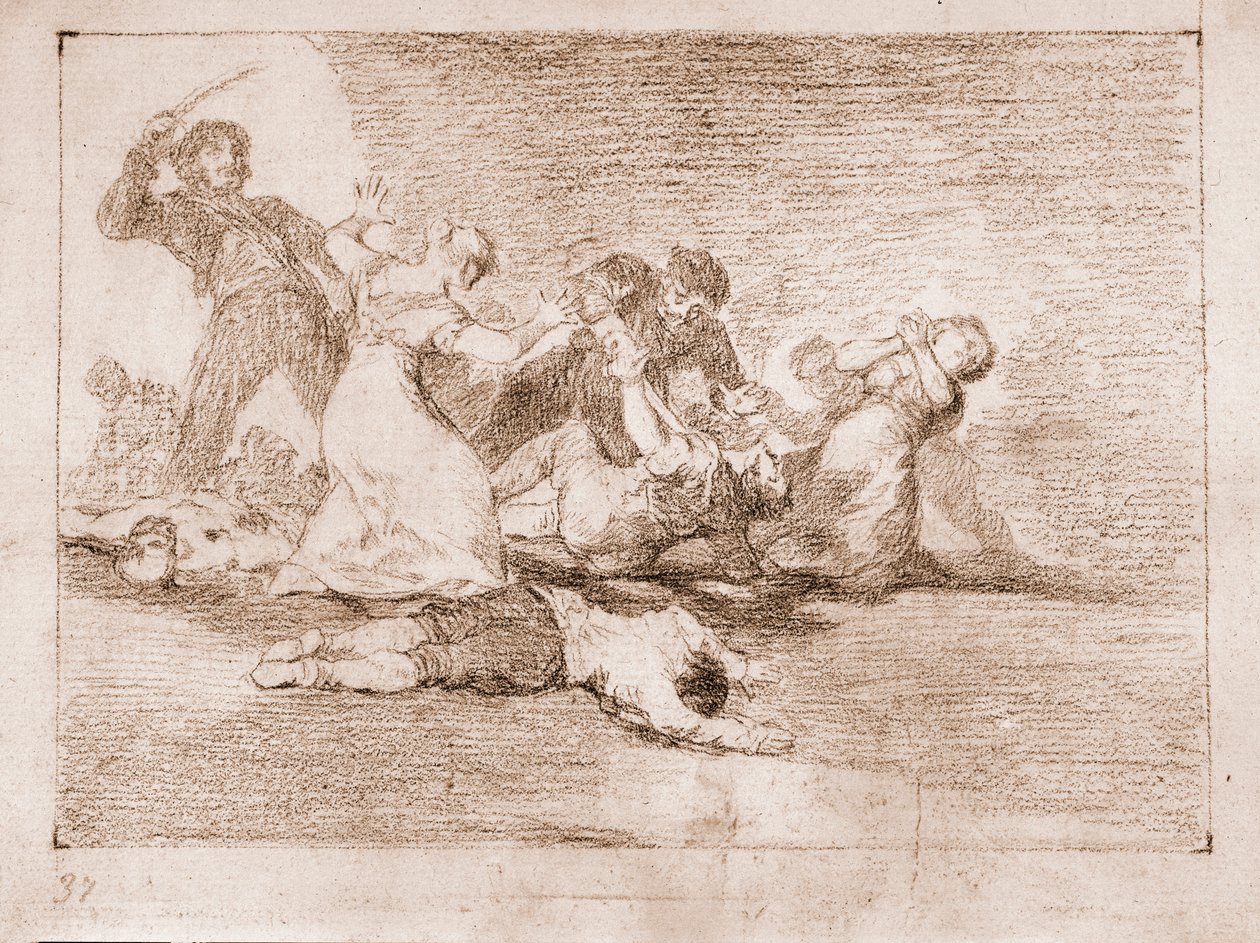 The Disasters of War: Ökänd vinst (ritning av Francisco de Goya