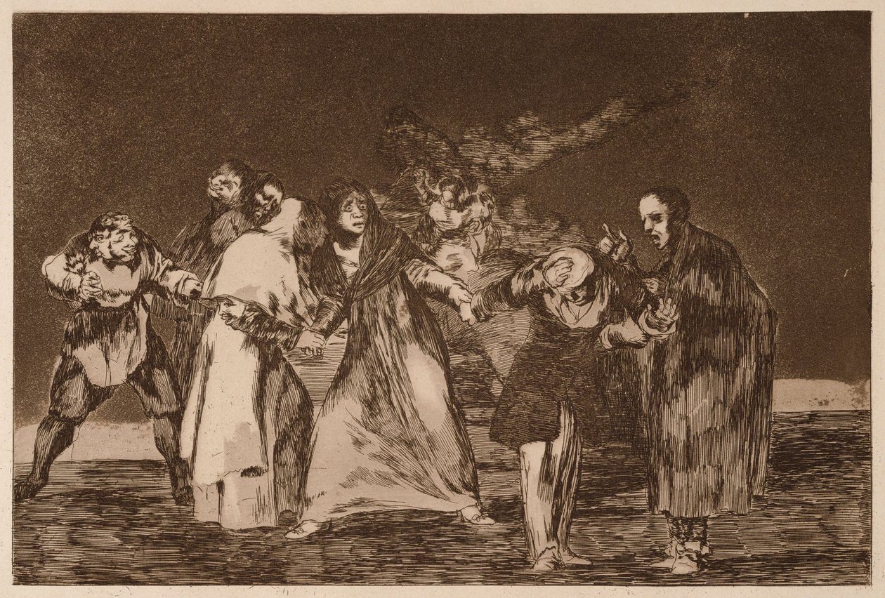 The Exhortations (Uppmaningarna), ur serien Los Disparates av Francisco de Goya