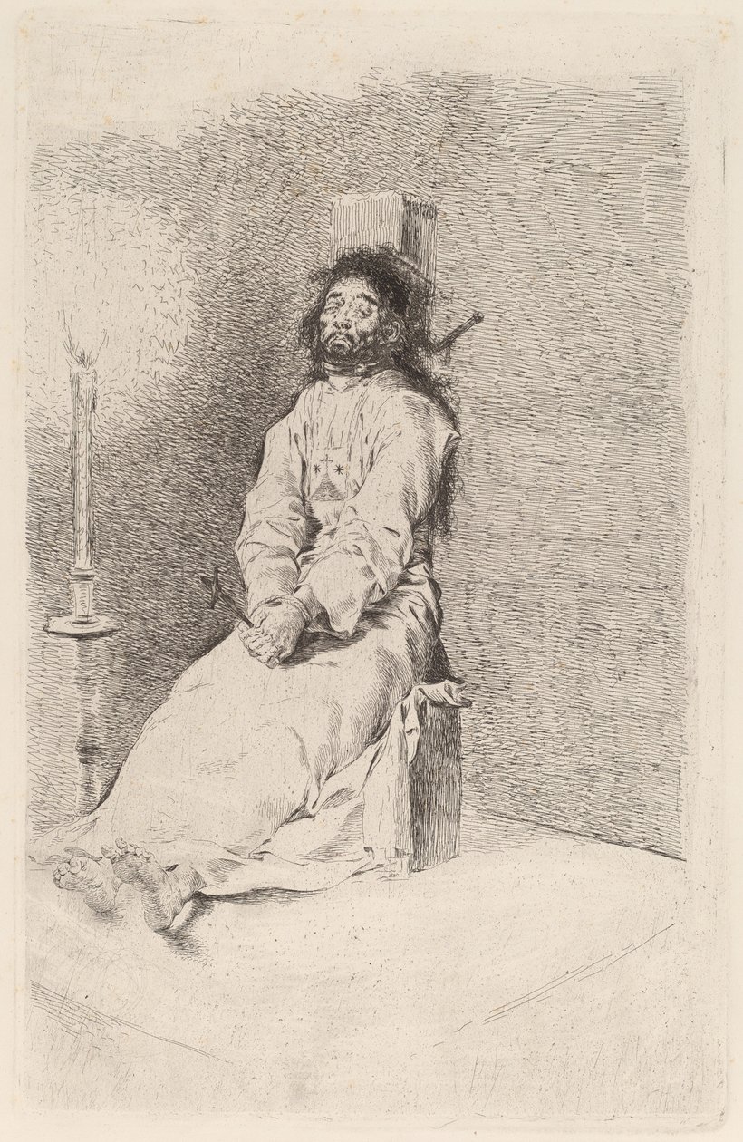 The Garroted Man av Francisco de Goya