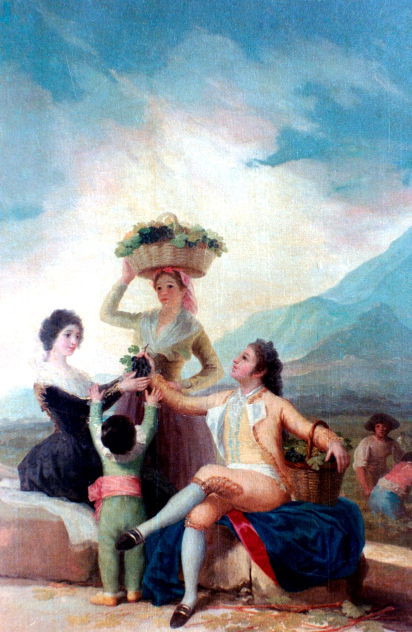 Druvskörden, 1786-1787 av Francisco de Goya