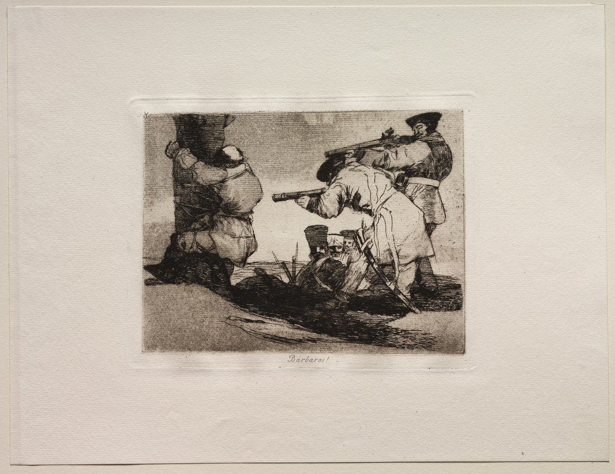 Krigets fasor: Barbarians! av Francisco de Goya