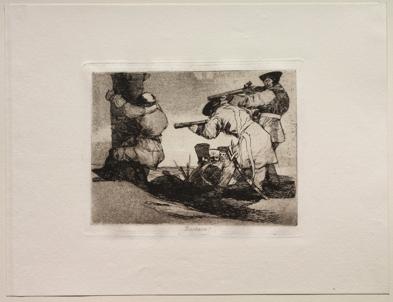 The Horrors of War: Barbarians!. av Francisco de Goya