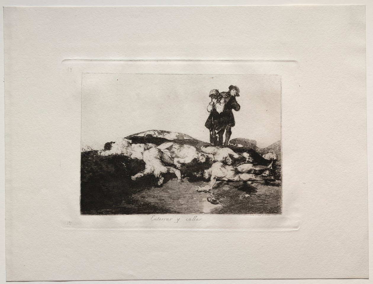 Krigets fasor: Begrav dem och håll tyst. av Francisco de Goya