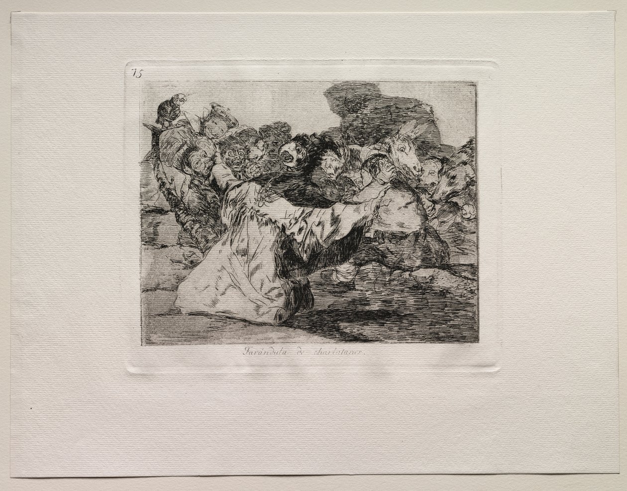 Krigets fasor: Charlatans show av Francisco de Goya