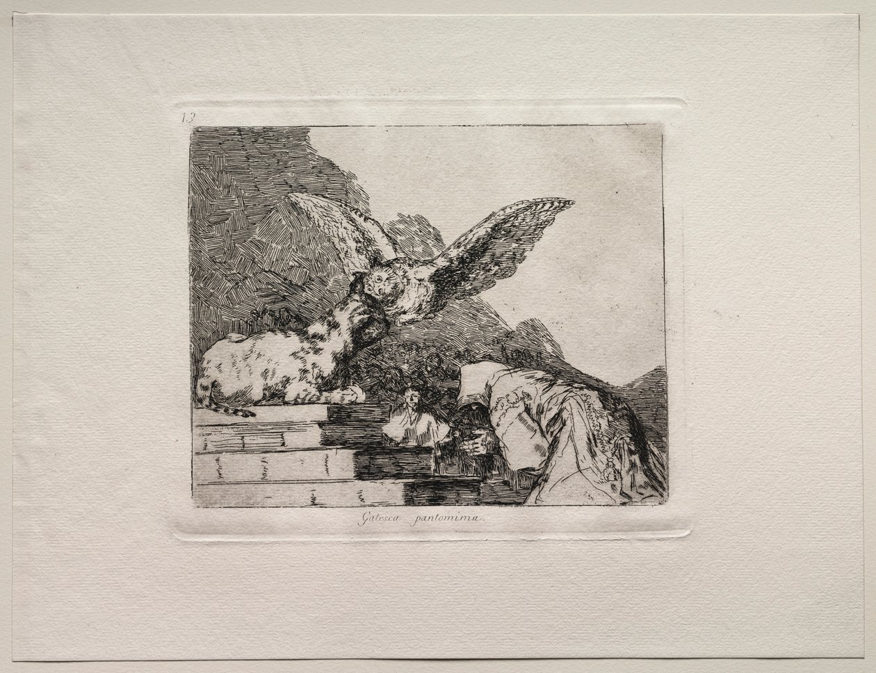 Krigets fasor: Feline Pantomime. av Francisco de Goya