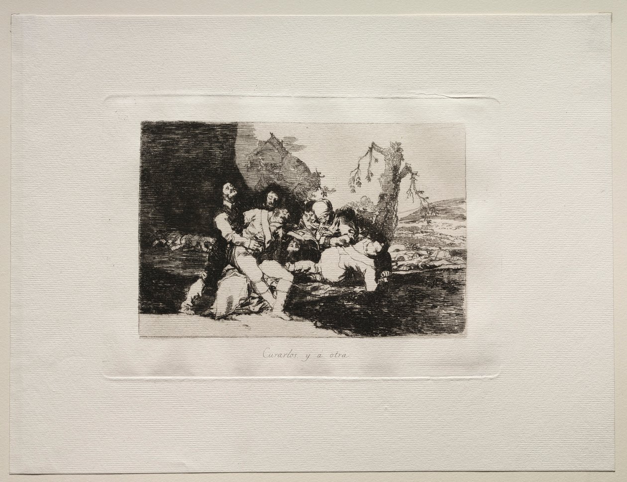 Krigets fasor: Få dem väl och vidare till nästa. av Francisco de Goya