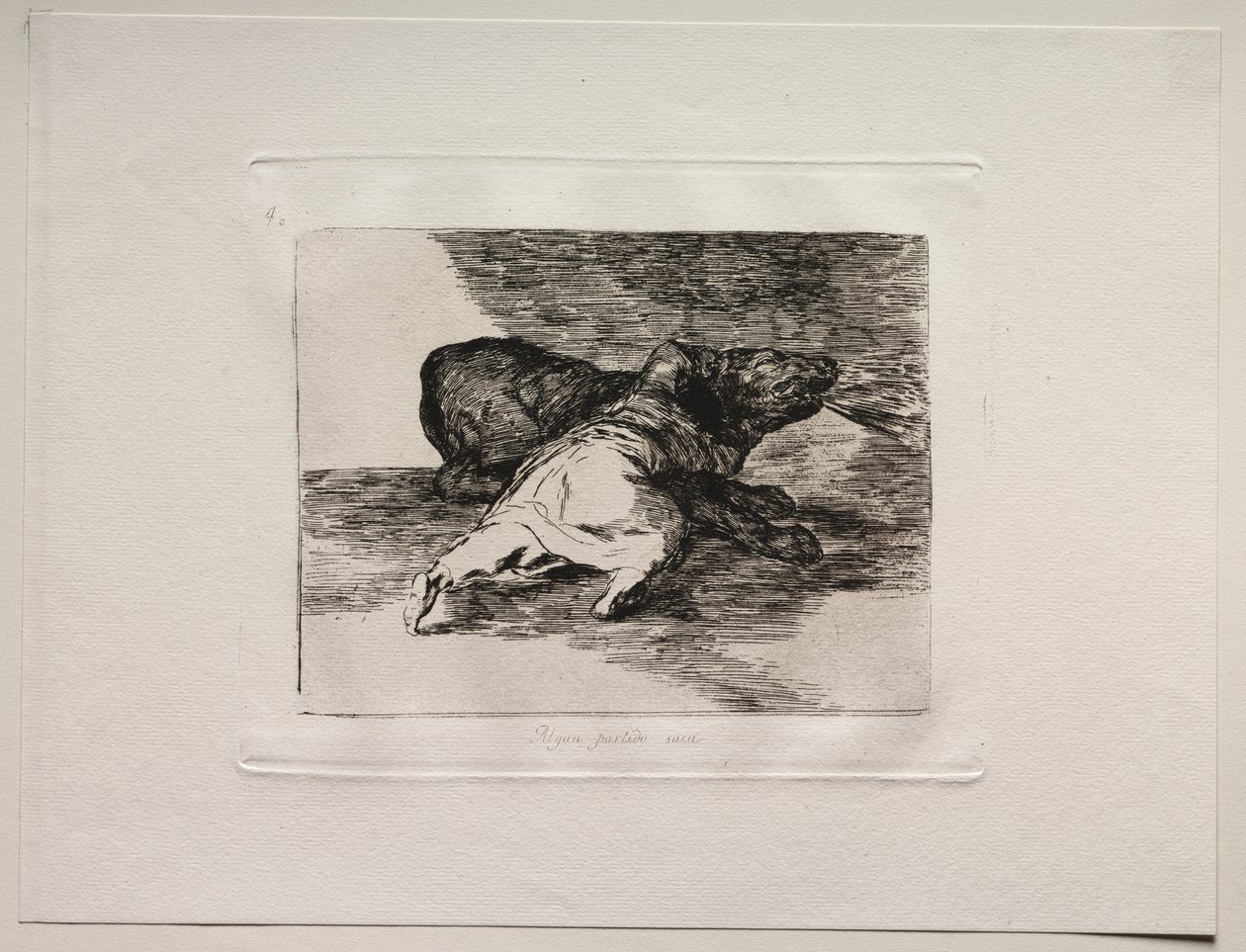 Krigets fasor: han får ut något av det. av Francisco de Goya