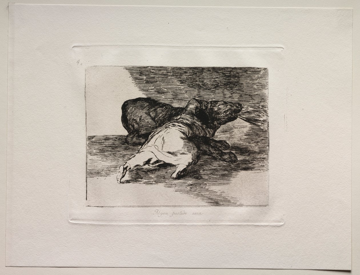 Krigets fasor: han får ut något av det... av Francisco de Goya