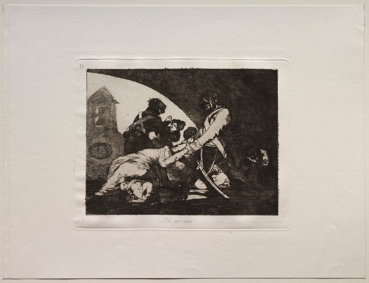Krigets fasor: inte heller dessa. av Francisco de Goya