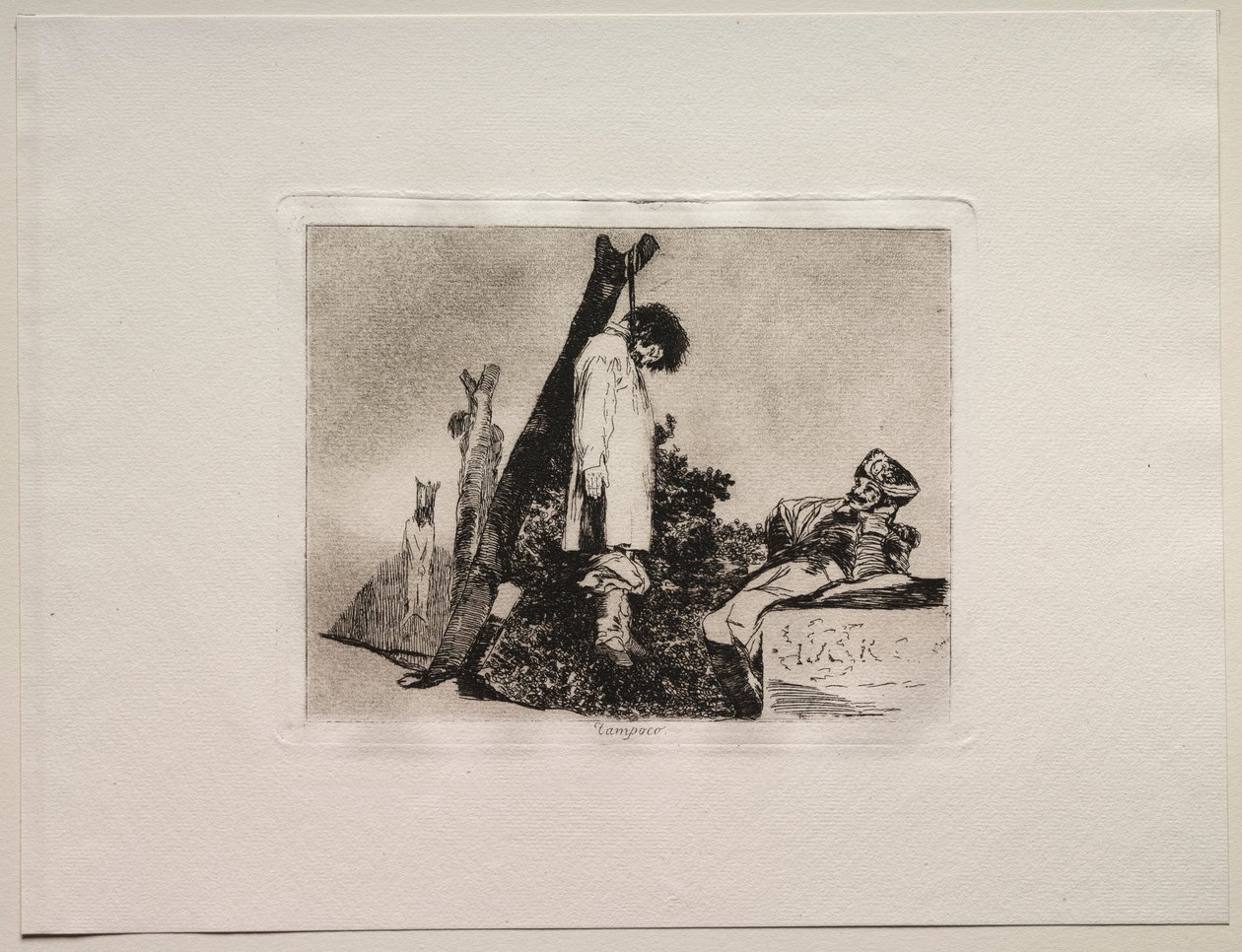 Krigets fasor: inte heller i det här fallet. av Francisco de Goya