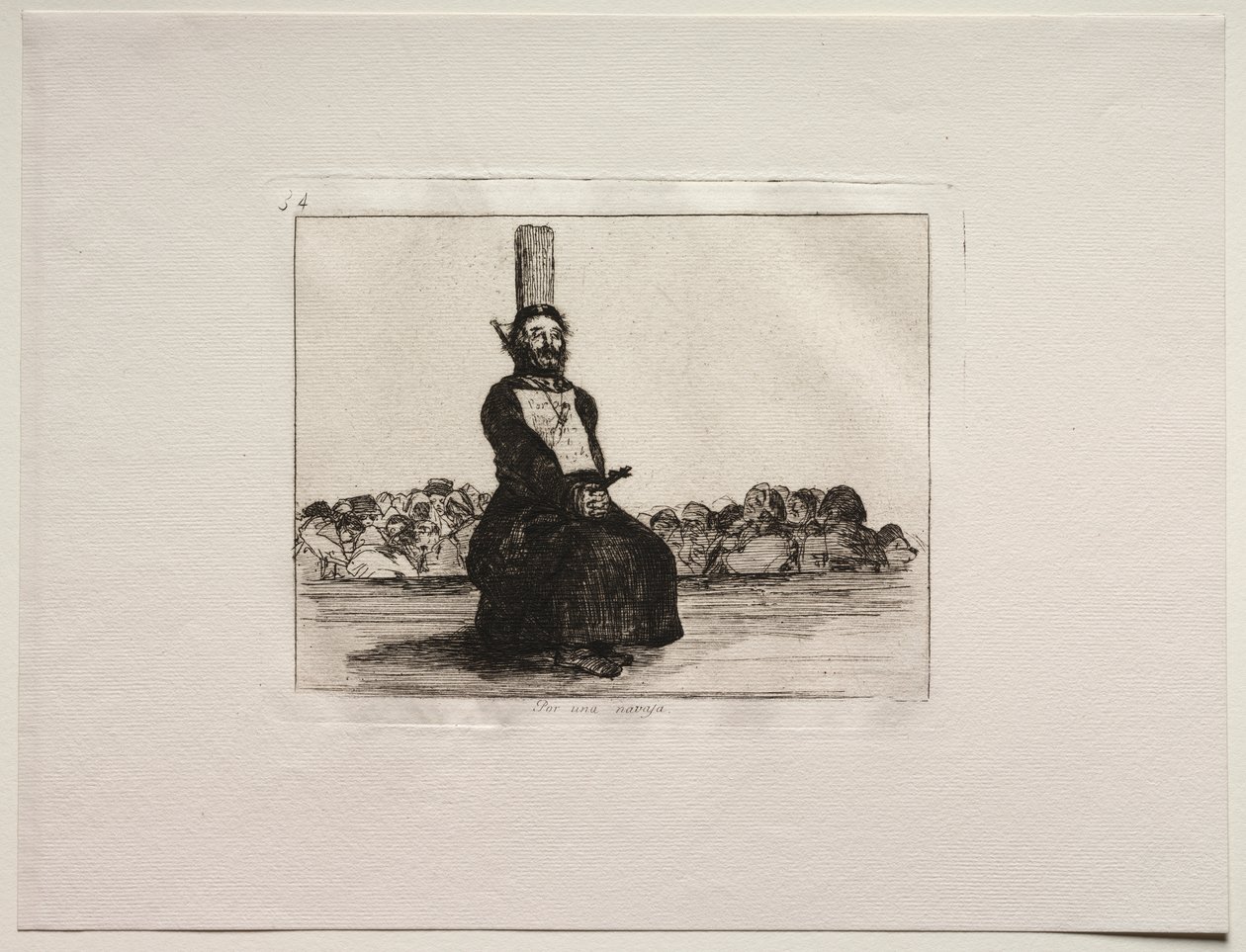 Krigets fasor: På grund av en kniv av Francisco de Goya