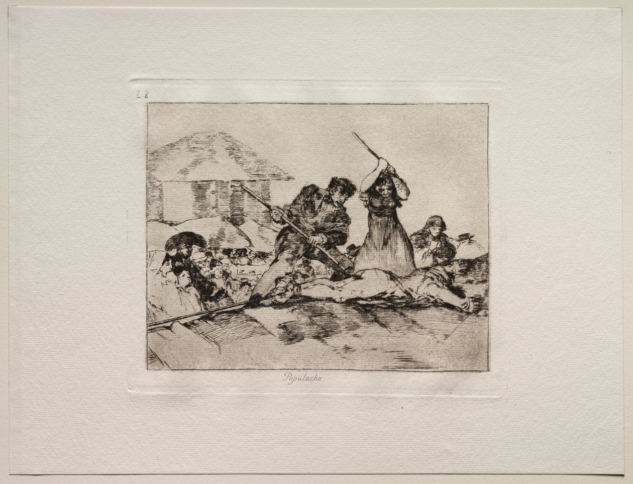 Krigets fasor: Rabble. av Francisco de Goya