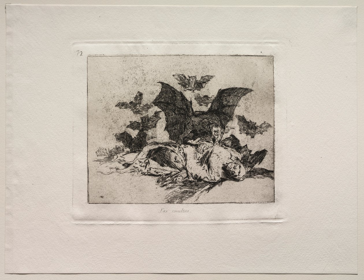 Krigets fasor: konsekvenserna. av Francisco de Goya