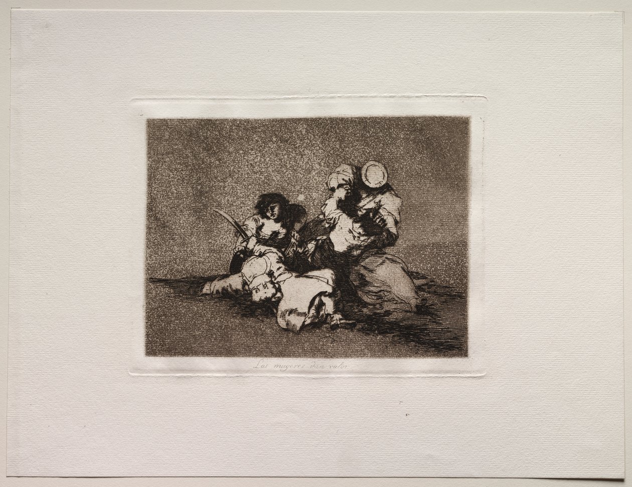 Krigets fasor: Kvinnorna ger mod av Francisco de Goya