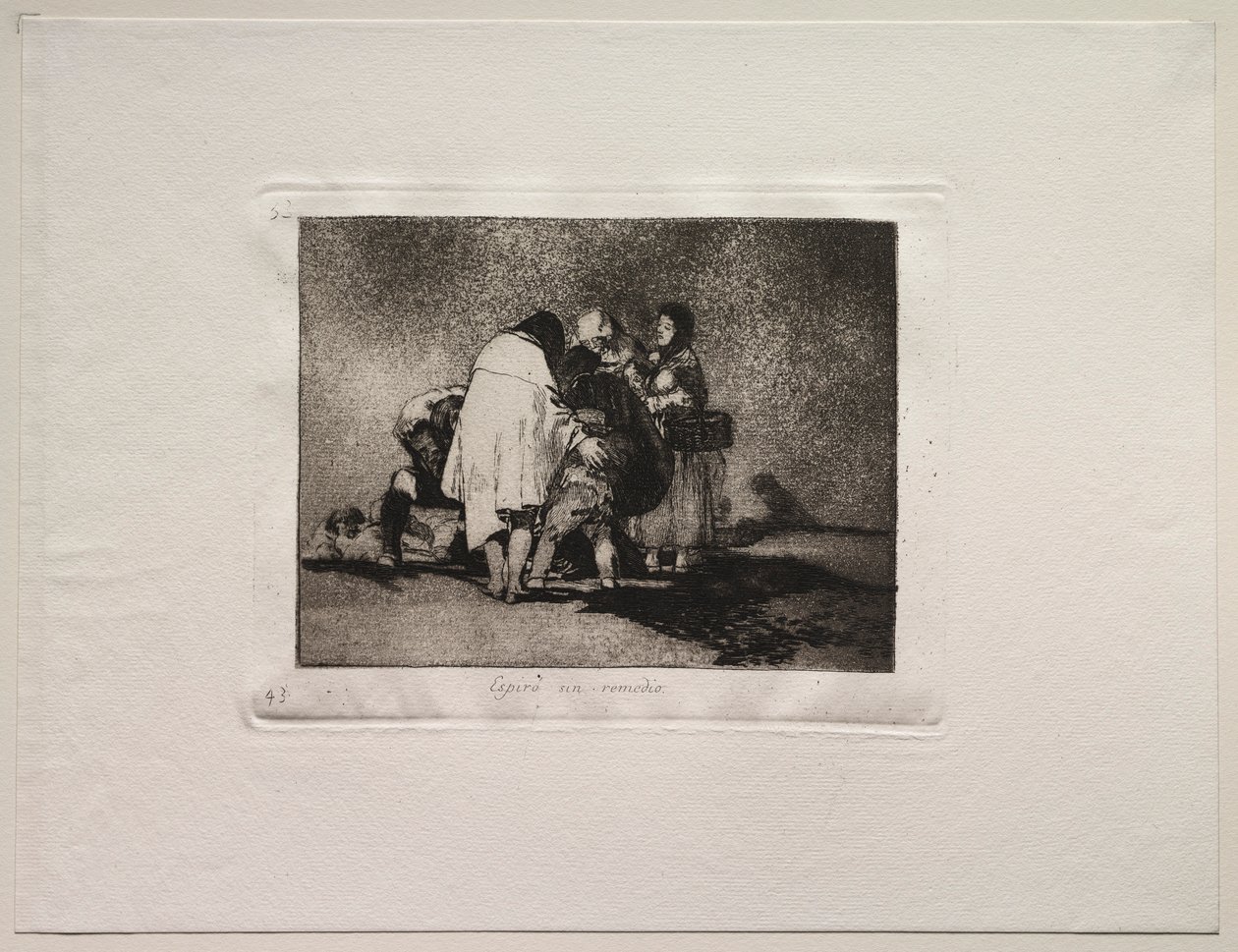 Krigets fasor: Det fanns inget att göra och han dog. av Francisco de Goya
