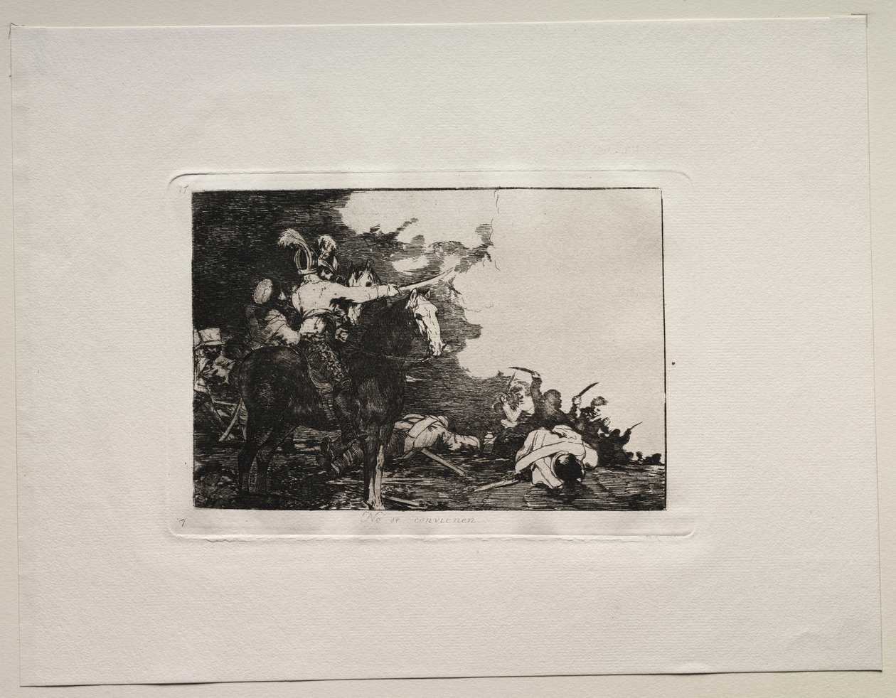 Krigets fasor: De håller inte med. av Francisco de Goya