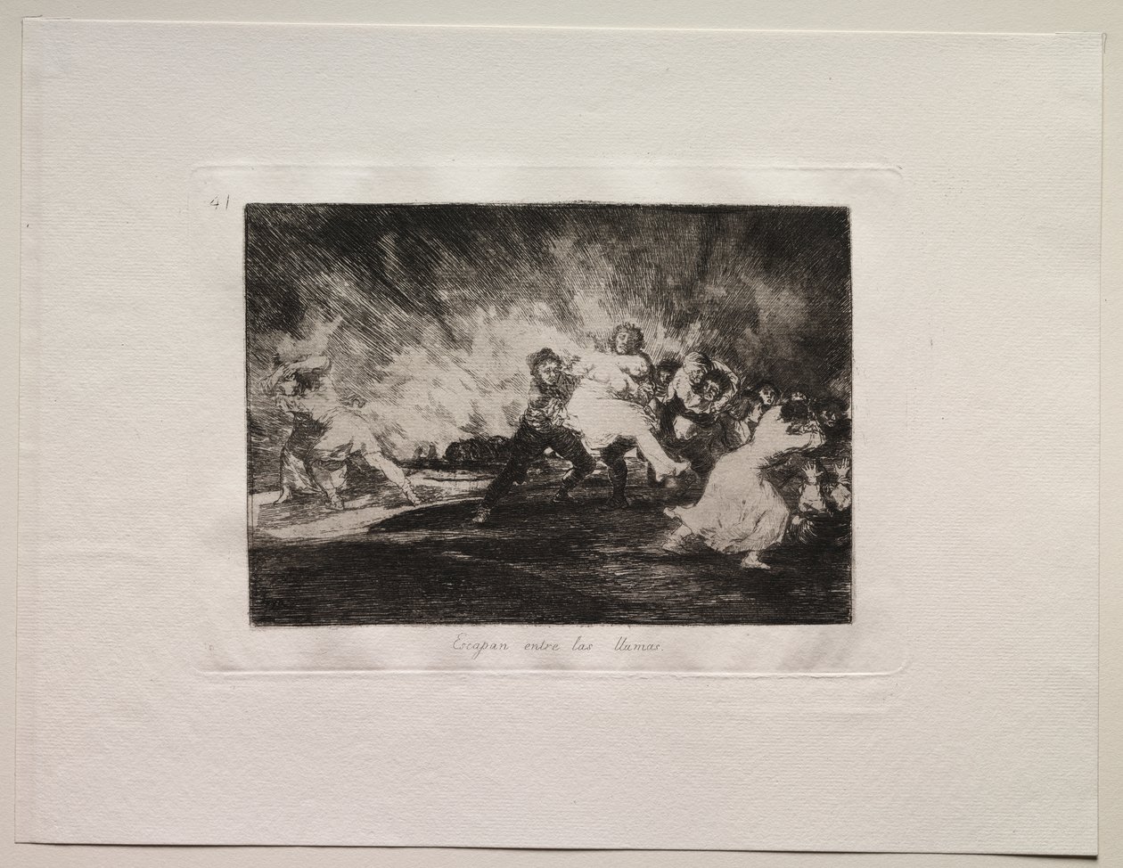 Krigets fasor: De flyr genom lågorna av Francisco de Goya