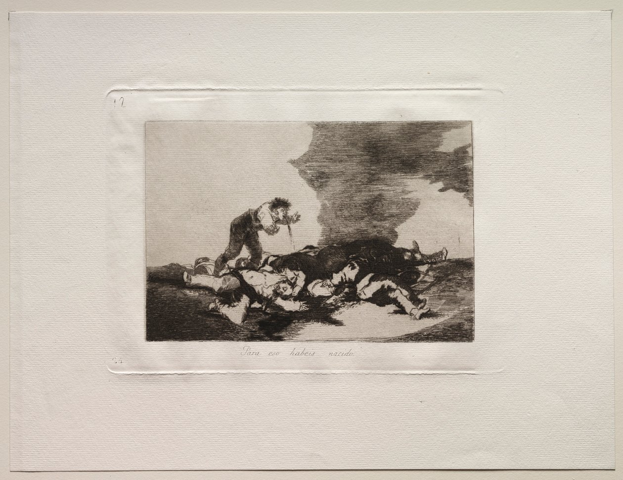 Krigets fasor: Det här är vad du är född till. av Francisco de Goya