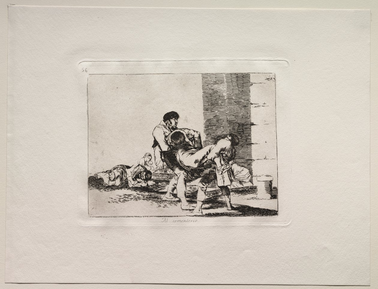 Krigets fasor: Till kyrkogården av Francisco de Goya