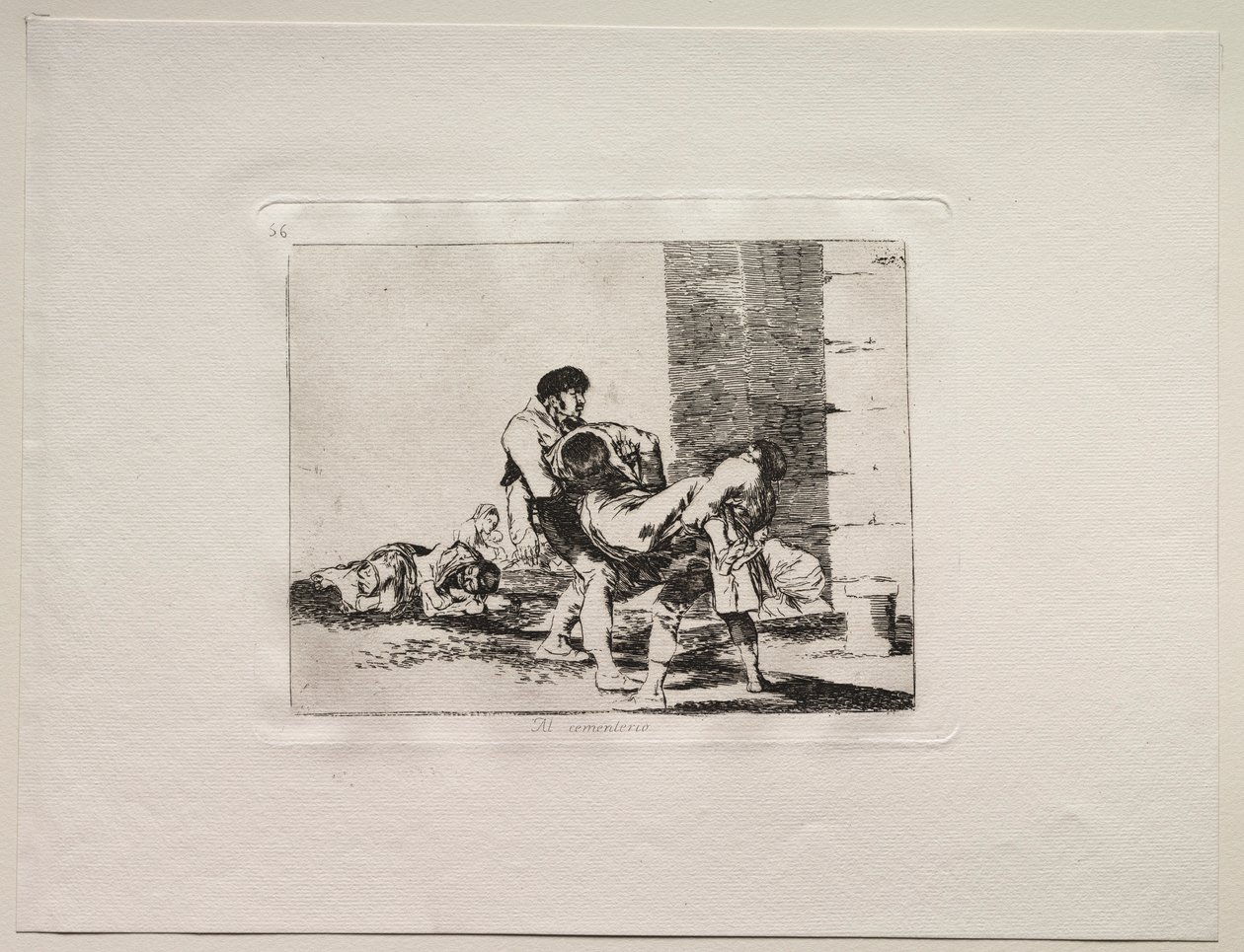 Krigets fasor: Till kyrkogården. av Francisco de Goya