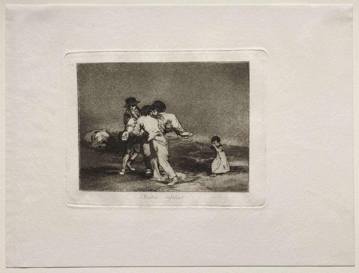 Krigets fasor: Unhappy Mother. av Francisco de Goya
