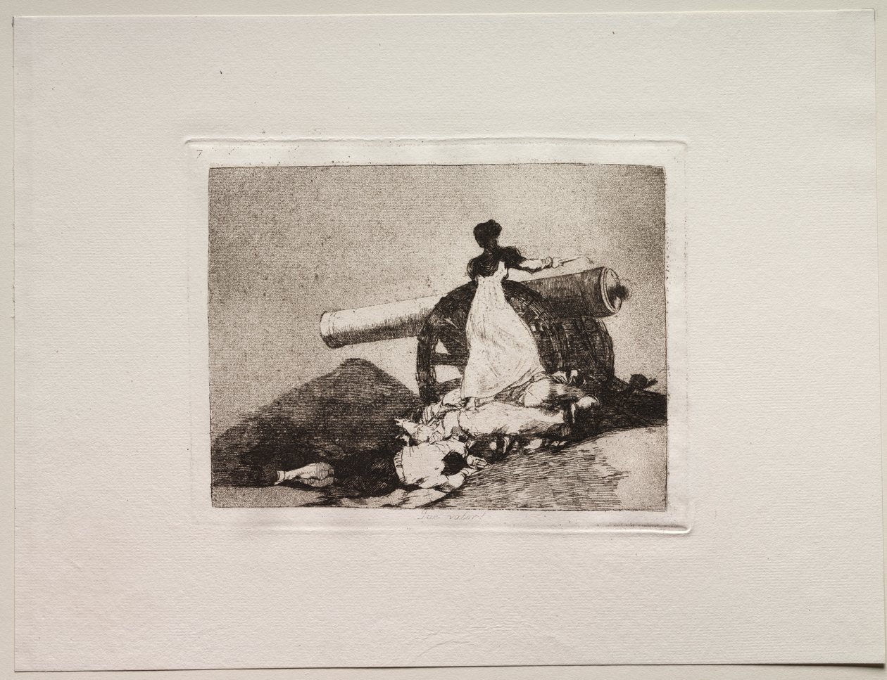 Krigets fasor: Vilket mod! av Francisco de Goya