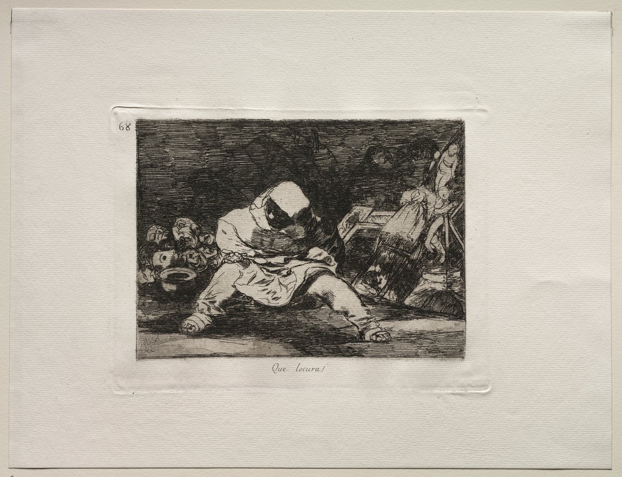 Krigets fasor: Vilken galenskap! av Francisco de Goya