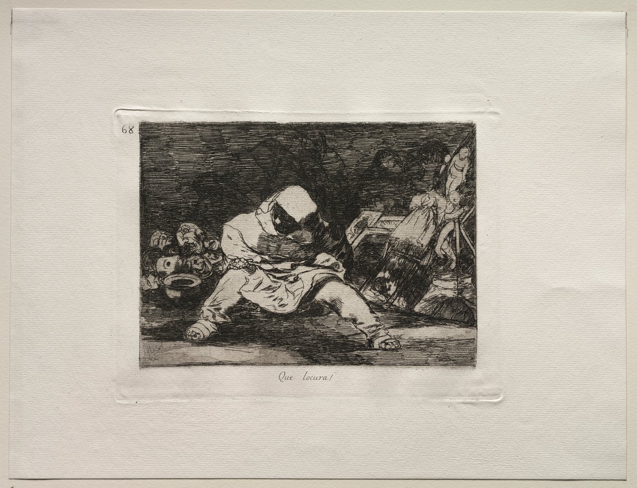 Krigets fasor: vilken galenskap!. av Francisco de Goya