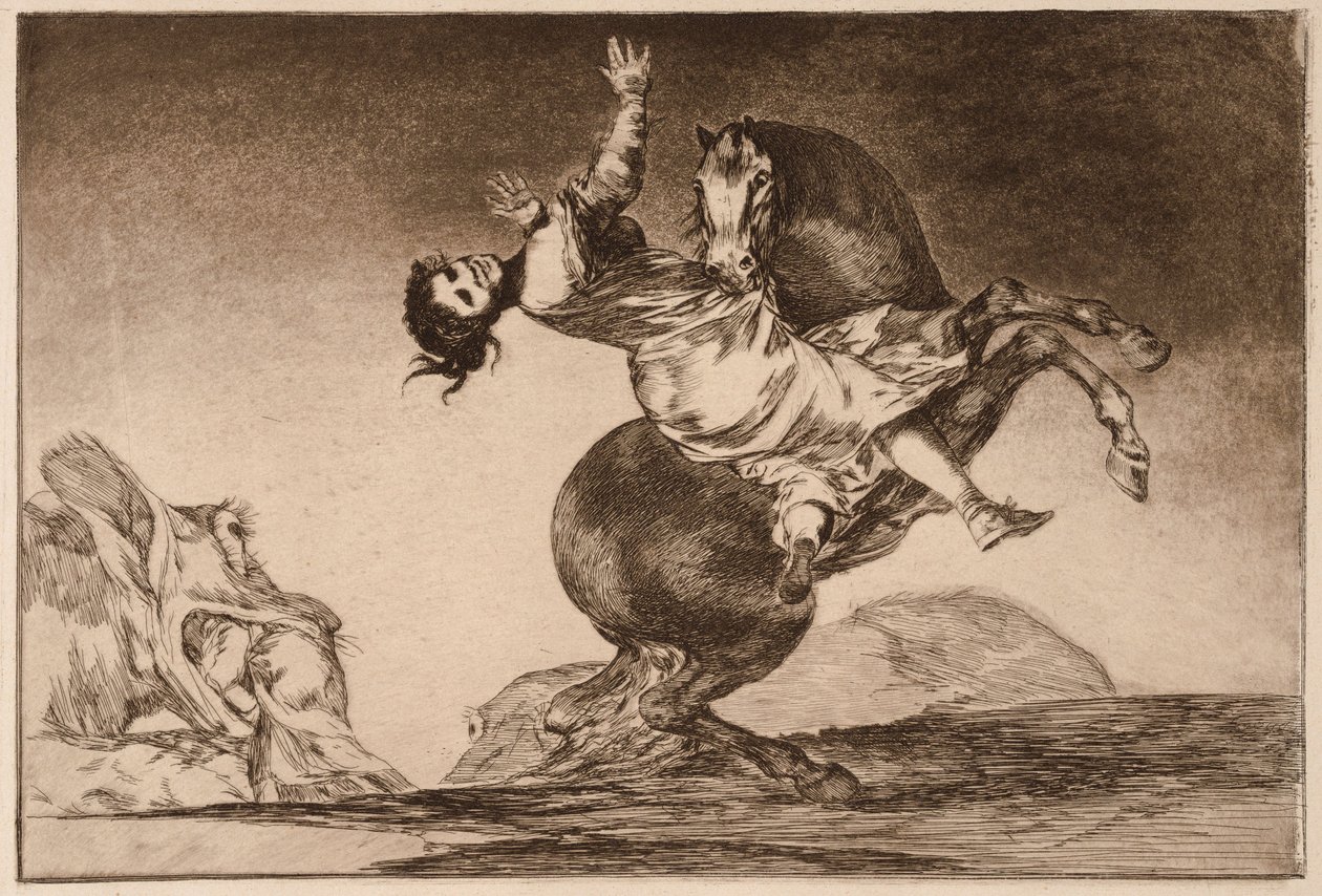 Häströvaren, ur serien Los Disparates av Francisco de Goya