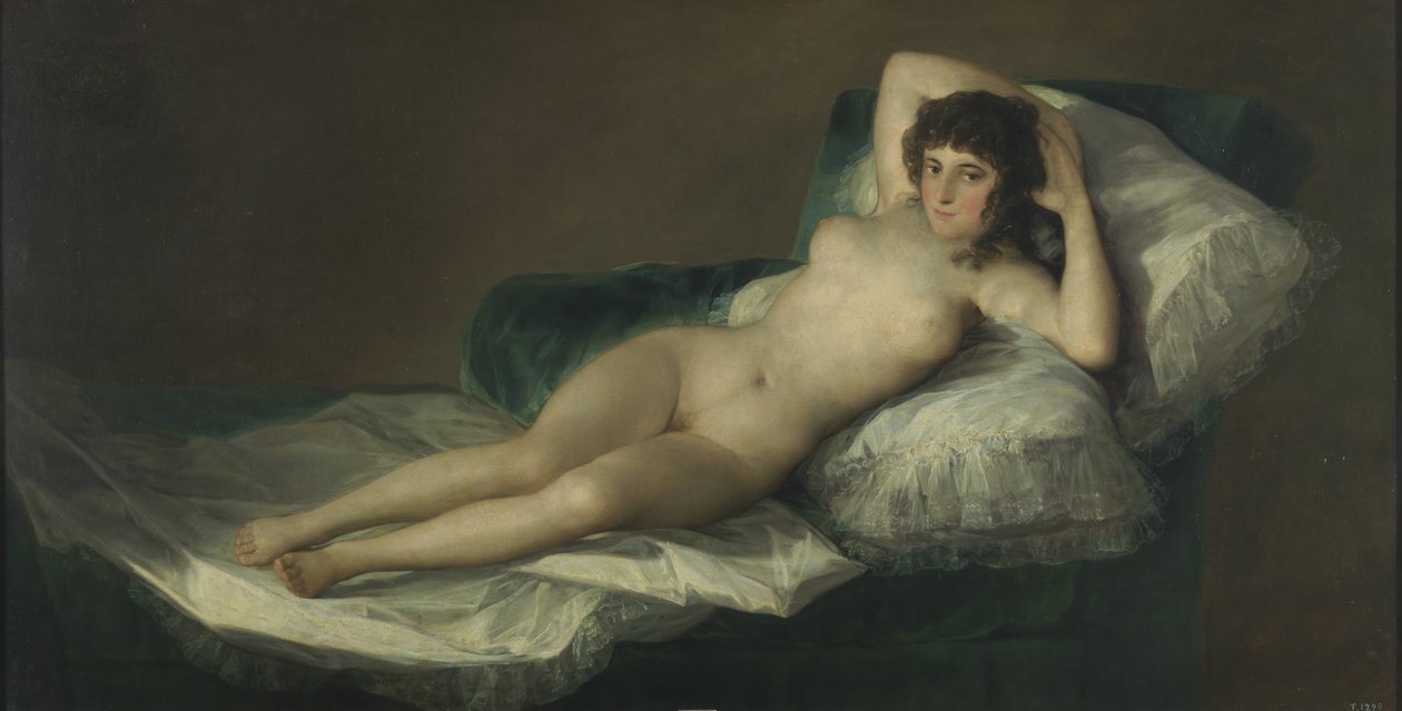 Den nakna Maja, ca. 1797-1800 av Francisco de Goya