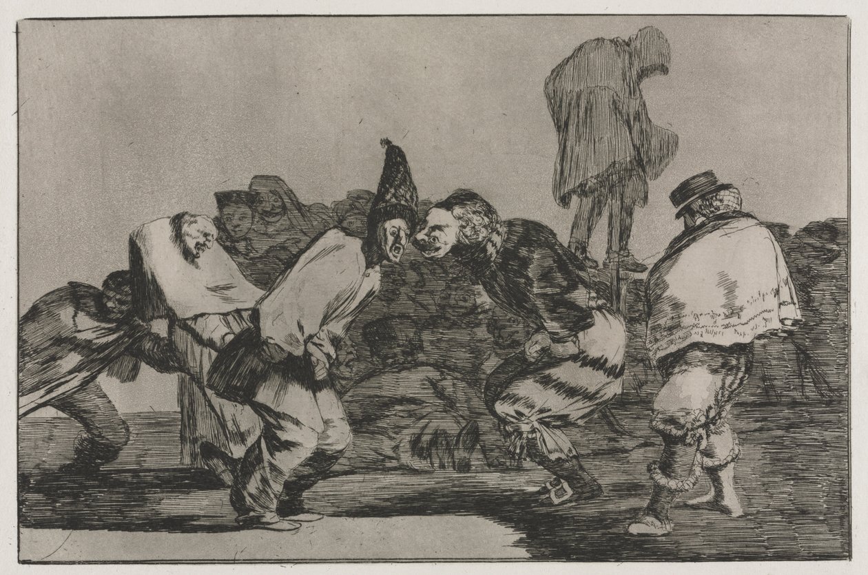 Ordspråken: Carnival Folly, 1864. av Francisco de Goya