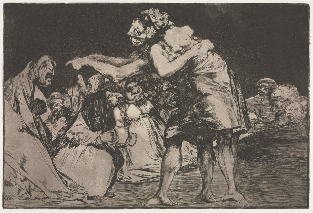 Ordspråken: Äktenskaplig dårskap av Francisco de Goya