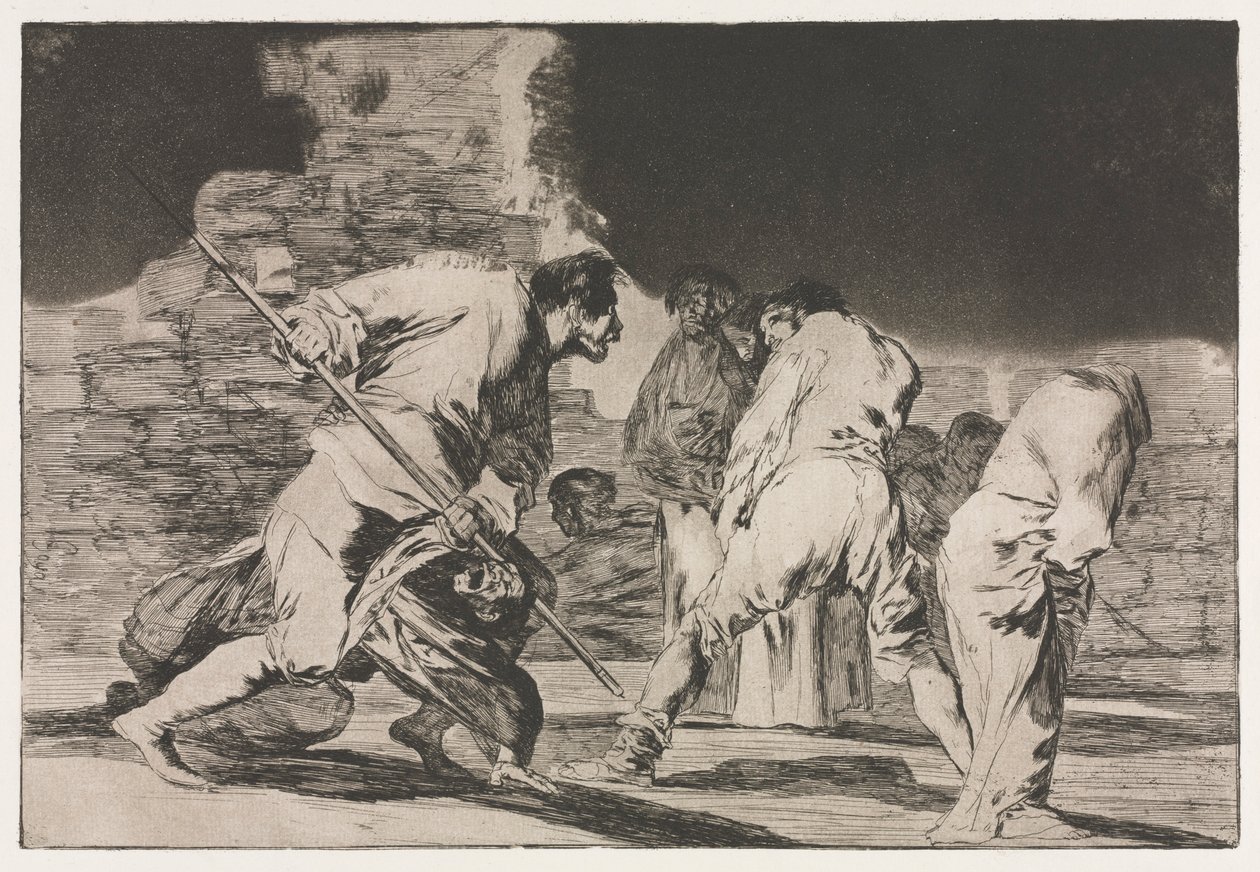 Ordspråken: Furyens dårskap, 1864. av Francisco de Goya