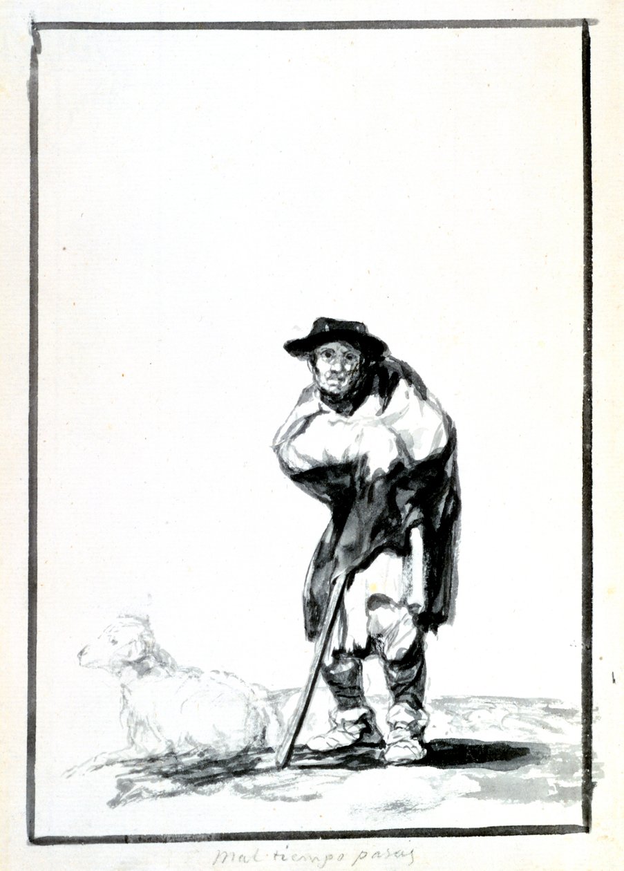 Herden, c1760-1820 av Francisco de Goya