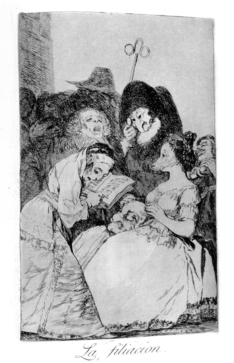 Filiationen, 1799 av Francisco de Goya