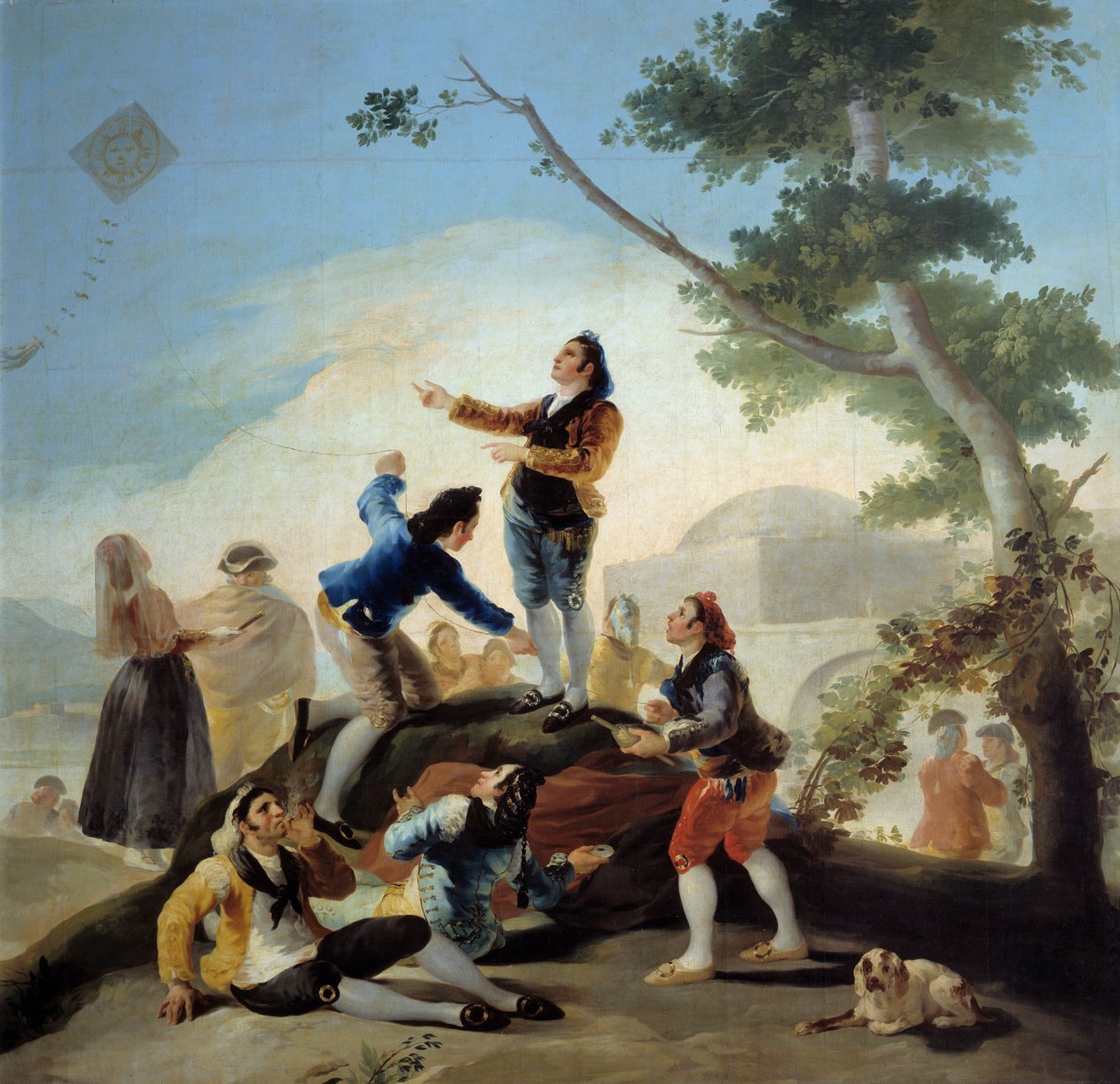 Det flygande rådjuret. Målning av Francisco De Goya (1746-1828) av Francisco de Goya
