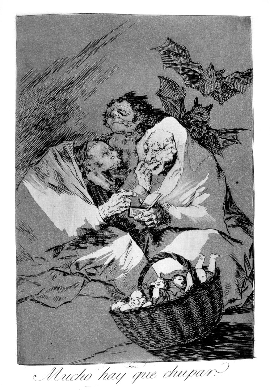 Det finns mycket att suga, 1799 av Francisco de Goya