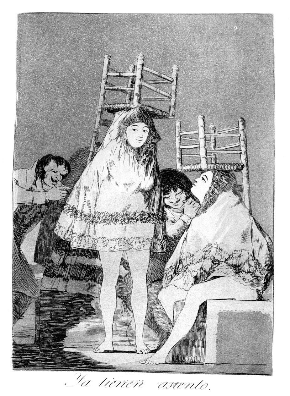 De har redan fått en plats, 1799 av Francisco de Goya