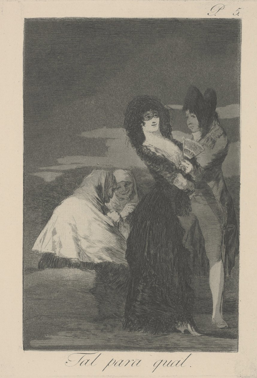 Två lika av Francisco de Goya