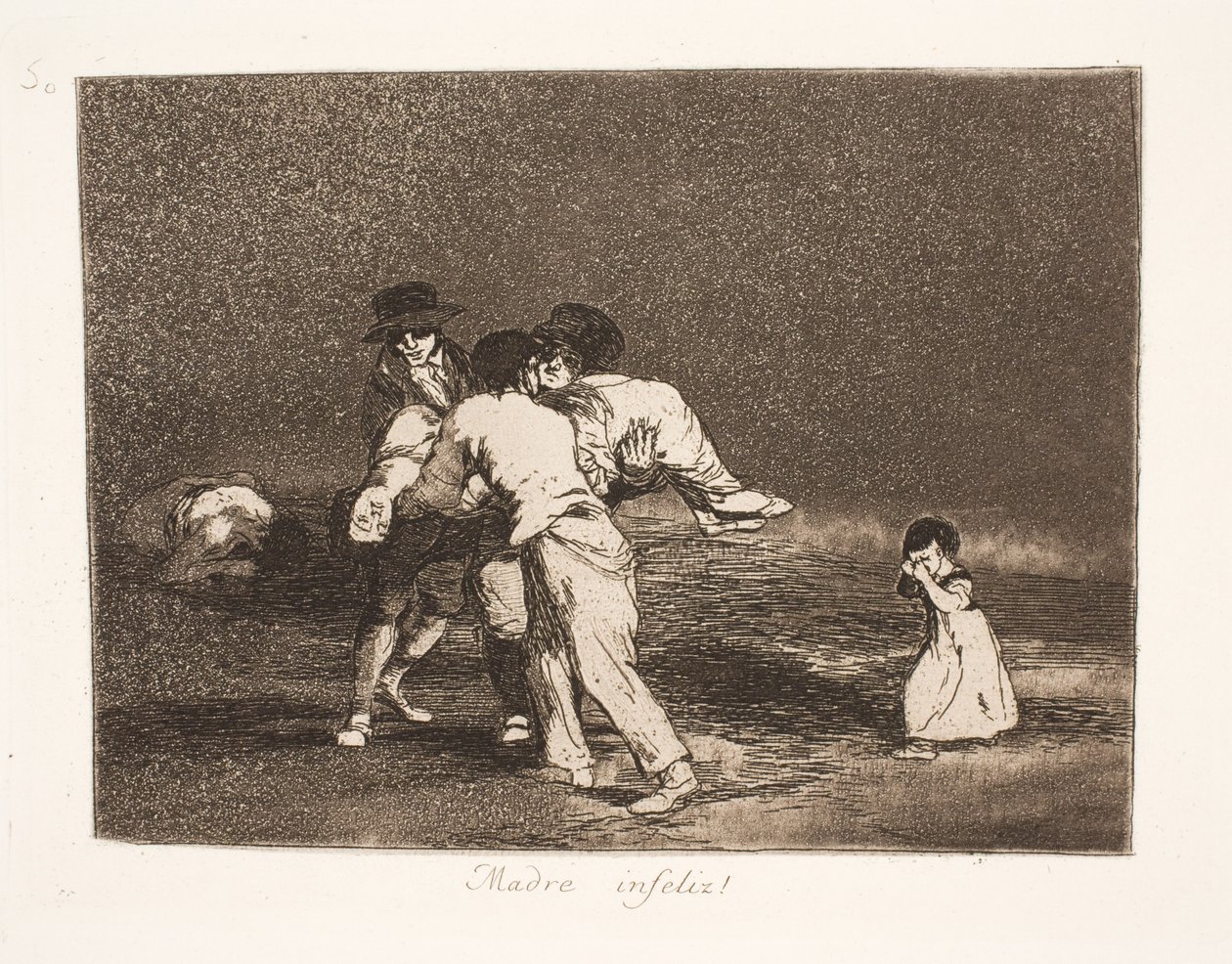 Olycklig mamma (50) av Francisco de Goya
