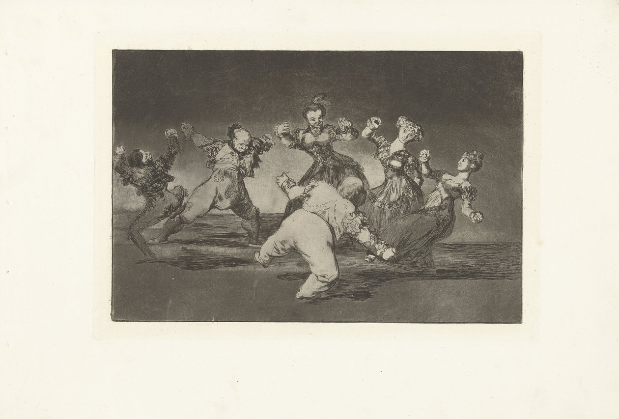 Glad dårskap Disparata Alegre Los Disparates (The follies) (serietitel) Los Proverbios (Ordspråken) (serietitel) av Francisco de Goya
