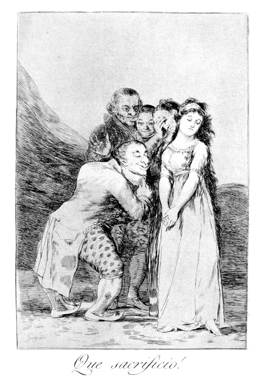 Vilket offer!, 1799 av Francisco de Goya