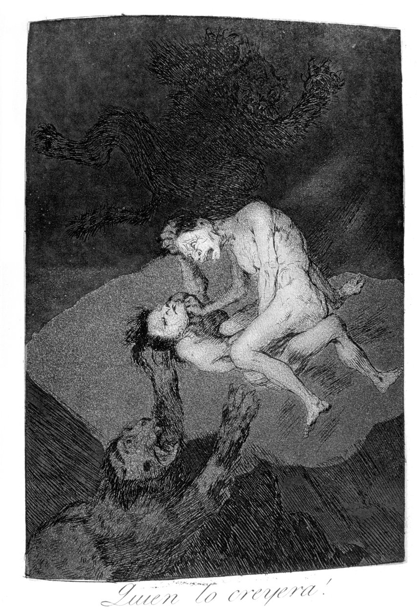 Vem skulle ha trott det!, 1799 av Francisco de Goya
