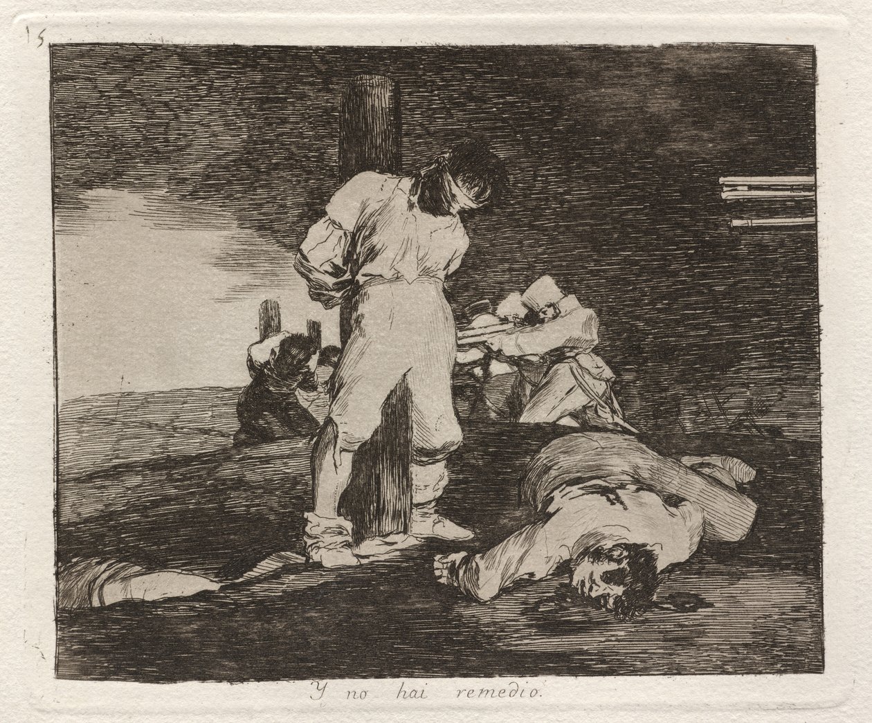 Y no hai remedio (Och det finns ingen hjälp för det) av Francisco de Goya