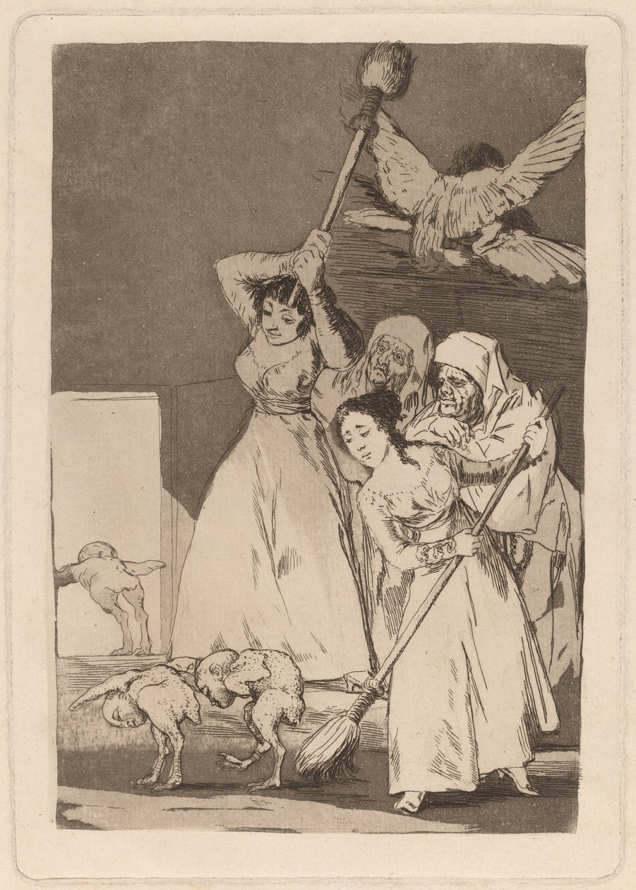 Ya van desplumados (There They Go Plocked) av Francisco de Goya