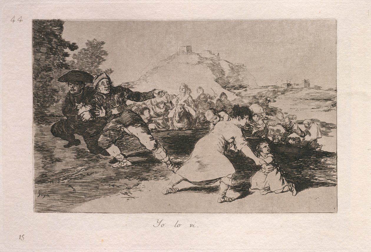 Yo lo vi (Jag såg det) av Francisco de Goya